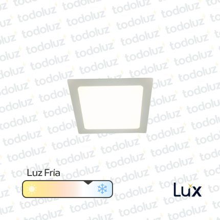 Panel Led Cuadrado p/ Embutir 12W Luz Fria 6500°k MG Lux