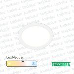 Panel Led Redondo p/ Embutir 24W Luz Neutra 4000°k Taschibra