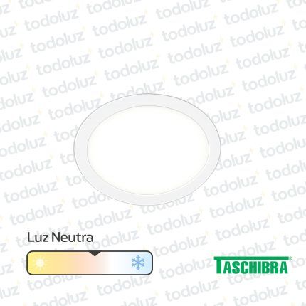 Panel Led Redondo p/ Embutir 24W Luz Neutra 4000°k Taschibra