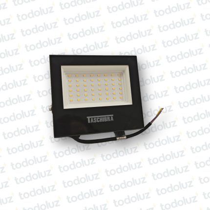 Proyector Multiled Slim 50W 4000lm Luz Calida 3000°k 220Vac IP65 Taschibra