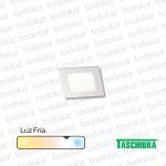 Panel Led Cuadrado p/ Embutir 3W Luz Fria 6500°k Taschibra