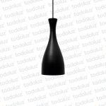 Colgante T. Cono Negro F. Negro 1*E27 (54.458) 5343