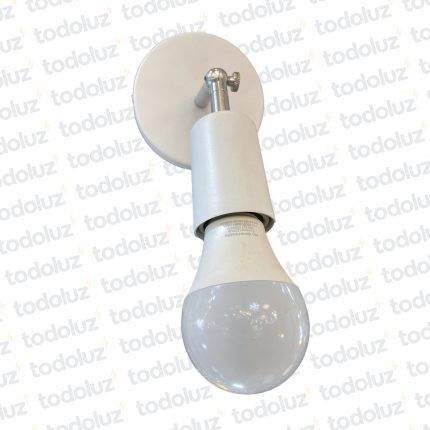 Aplique 1 Luz Blanco c/ Bracito Platil Movil 1*E27 (50.337) 8071
