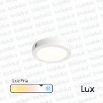 Panel Led Redondo p/ Adosar 6W Luz Fria 6500°k MG Lux