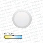 Panel Led Redondo p/ Embutir 18W Luz Neutra 4000°k Taschibra