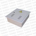 Tablero Embutir Metal p/ 2 Llaves de Ventilador Beige Cominsa