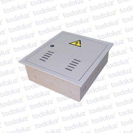 Tablero Embutir Metal p/ 6 Llaves de Ventilador Beige Cominsa