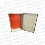 Gabinete Ext Metal 1200x800x350mm Beige c/ Placa de Montaje Cominsa