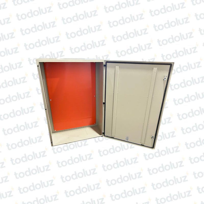 Gabinete Ext Metal 1200x800x350mm Beige c/ Placa de Montaje Cominsa