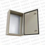 Gabinete Ext Metal 600x400x200mm Beige IP66 c/ Placa de Montaje Myl