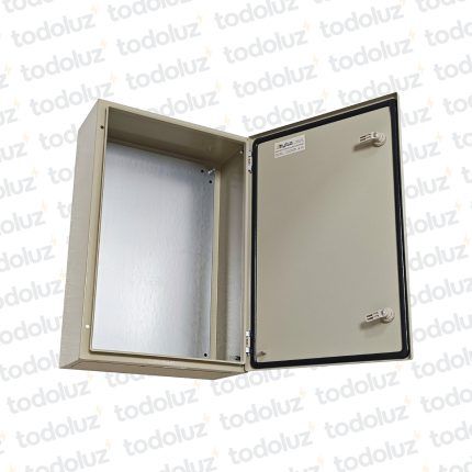 Gabinete Ext Metal 600x400x200mm Beige IP66 c/ Placa de Montaje Myl