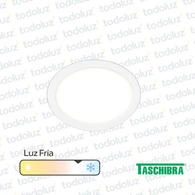 Panel Led Redondo p/ Embutir 24W Luz Fria 6500°k Taschibra