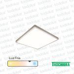 Panel Led Cuadrado p/ Adosar 24W Luz Fria 6500°k Taschibra