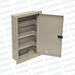 Tablero Embutir Metal Din 36 Modulos c/ Borne Neutro Beige Cominsa