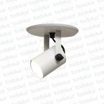 Spot Adosar Movil Redondo Blanco p/Lamp. Dicroica MR16 1*GU10