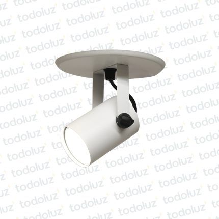 Spot Adosar Movil Redondo Blanco p/Lamp. Dicroica MR16 1*GU10