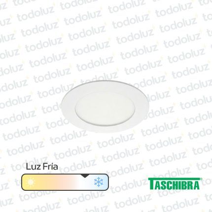 Panel Led Redondo p/ Embutir 6W Luz Fria 6500°k Taschibra
