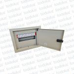 Tablero Embutir Metal Din 12 Modulos c/ Borne Neutro Beige Cominsa