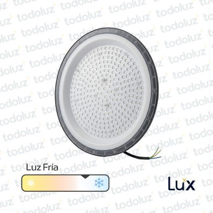 Luminaria Led UFO Alta Potencia 200W 20000lm Luz Fria 6500°k IP65 220Vac MG Lux