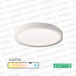 Panel Led Redondo p/ Adosar 24W Luz Fria 6500°k Taschibra