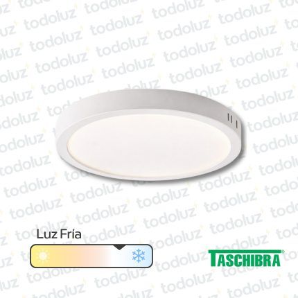 Panel Led Redondo p/ Adosar 24W Luz Fria 6500°k Taschibra