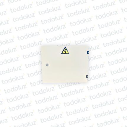 Gabinete Ext Metal 400x500x200mm Beige c/ Placa de Montaje Cominsa