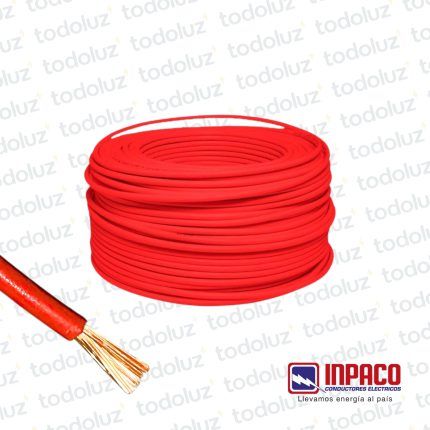 Cable Multifilar 4mm² Rojo 750V Antillama (x.Rollo/100m) Inpaco