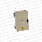 Gabinete Ext Plastico 285x208x125mm Beige IP65 c/ Placa de Montaje Tapa Opaco