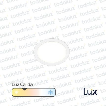 Panel Led Redondo p/ Embutir 12W Luz Calida 3000°k MG Lux