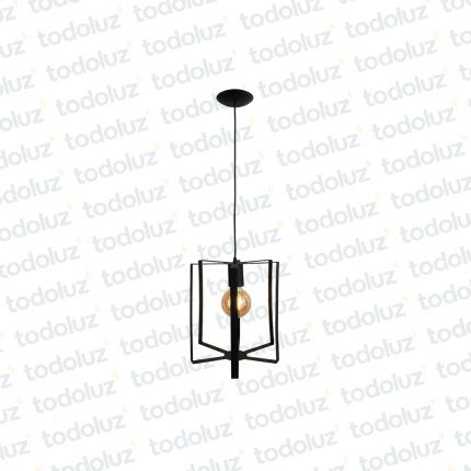 Colgante Vintage Cilindrico con Laminas Rectas Negro 1*E27 (54.1136)