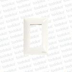 Placa Blanca 3 Modulos (72mm) Alpes Curve 2x4 Ek