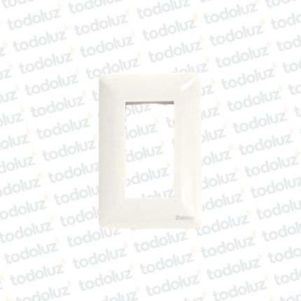 Placa Blanca 3 Modulos (72mm) Alpes Curve 2x4 Ek