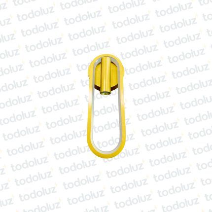 Aplique B. Circular Arco Dorado c/Cabezal Movil Luz Calida (50.533) *LIQUIDACION*