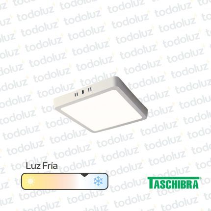Panel Led Cuadrado p/ Adosar 18W Luz Fria 6500°k Taschibra