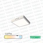 Panel Led Cuadrado p/ Adosar 18W Luz Fria 6500°k Taschibra