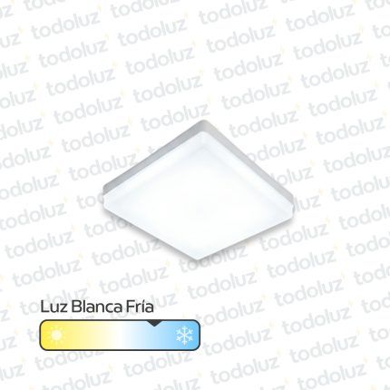 Panel Led Cuadrado p/ Adosar 24W Luz Fria 6500°k c/ Borde Luminoso 220Vac Taschibra