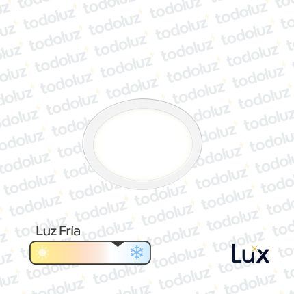 Panel Led Redondo p/ Embutir 18W Luz Fria 6500°k MG Lux