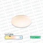 Panel Led Redondo p/ SemiEmbutir/Adosar 24W Luz Calida 3000°k c/ Borde Luminoso 220Vac Taschibra