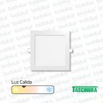 Panel Led Cuadrado p/ Embutir 18W Luz Calida 3000°k Taschibra