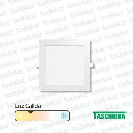 Panel Led Cuadrado p/ Embutir 18W Luz Calida 3000°k Taschibra