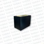 Aplique Ext.Bidireccional Prisma Rectangular B. Negra 1*E27 (57.116)