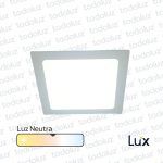 Panel Led Cuadrado p/ Embutir 36W Luz Neutra 4000°k 420x420mm (Ref.40x40) MG Lux