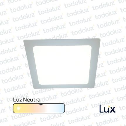 Panel Led Cuadrado p/ Embutir 36W Luz Neutra 4000°k 420x420mm (Ref.40x40) MG Lux