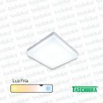 Panel Led Cuadrado p/ Adosar 24W Luz Fria 6500°k c/ Borde Luminoso 220Vac Taschibra