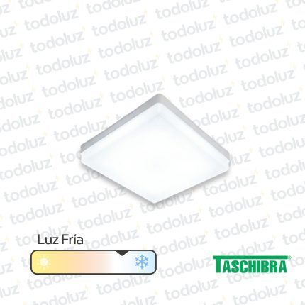 Panel Led Cuadrado p/ Adosar 24W Luz Fria 6500°k c/ Borde Luminoso 220Vac Taschibra