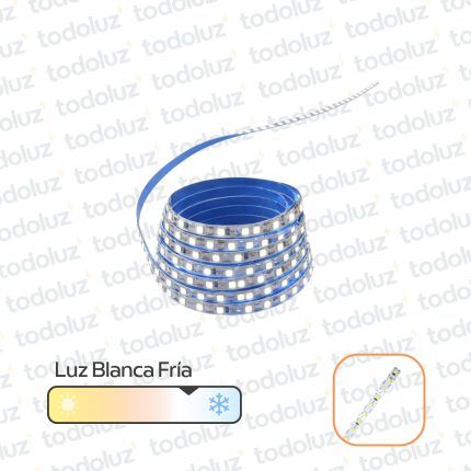Cinta Led Zig Zag 10mm Luz Fria (120chip*35x28) 8W/m 12Vdc (x.Rollo/5mts)