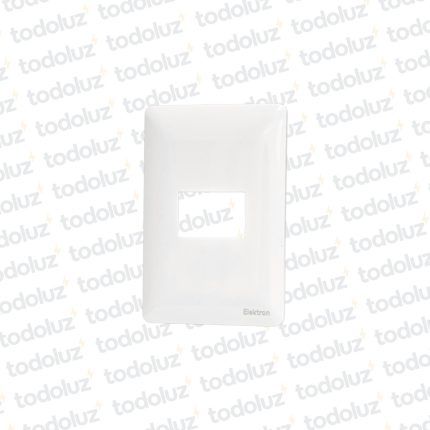 Placa Blanca 1 Modulo (24mm) Alpes Curve 2x4 Ek