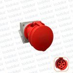 Tomacte. Adosar Industrial 6H 3x63A+T+N (5 Pin) IP44 380-415V Rojo Qi