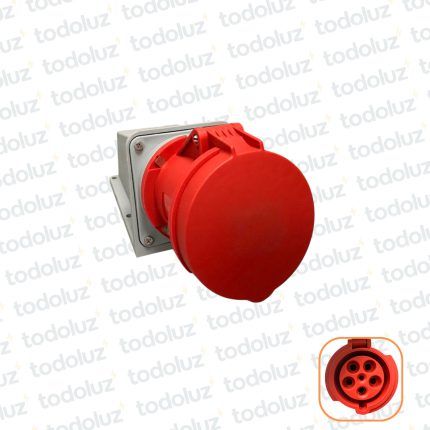 Tomacte. Adosar Industrial 6H 3x63A+T+N (5 Pin) IP44 380-415V Rojo Qi