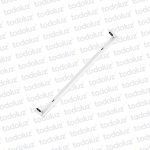 Chapa Comercial p/ 1 Tubo Led 600mm Conexion en Una Punta